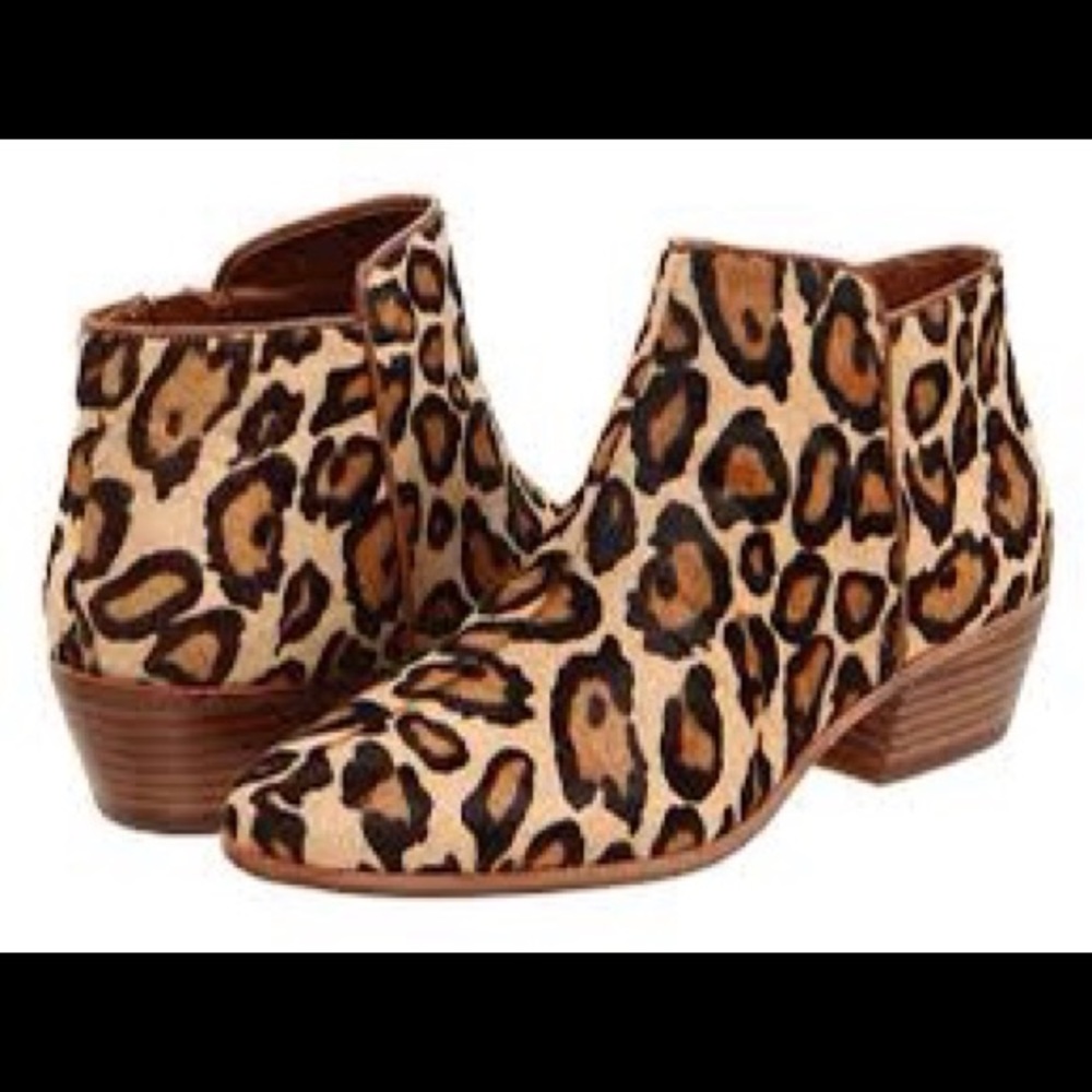 Sam Edelman Calf Hair Cheetah Petty Booties